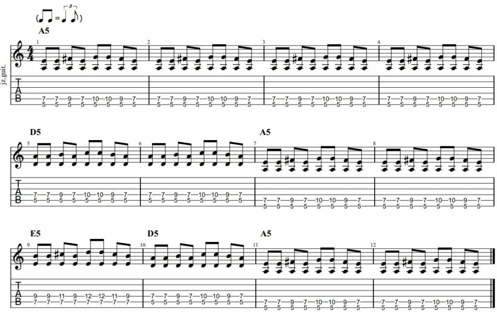 Using double-stops to play easy blues riffs! Full lesson on